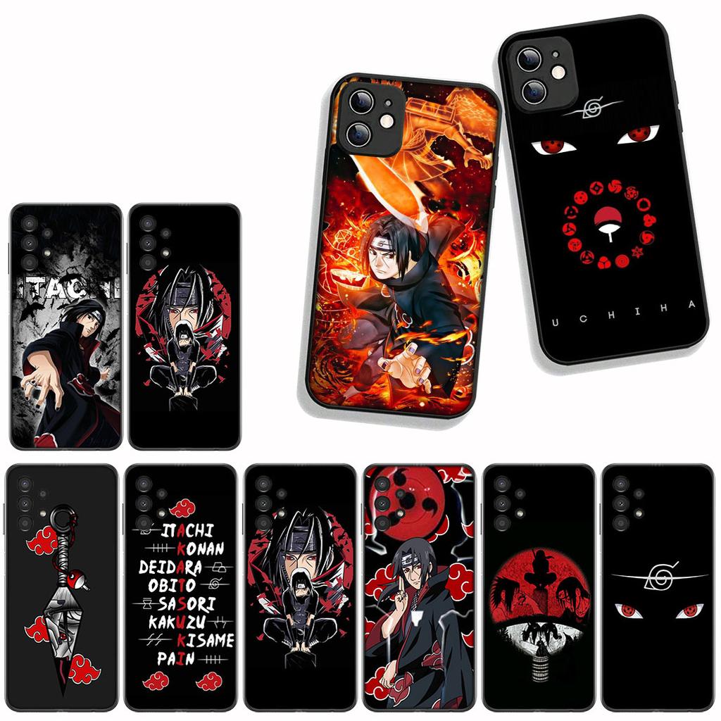 for Apple iPhone 16 15 14 Plus 13 12 Mini 17 Pro Max + 16E Air 16+ ProMax Phone Cover Case Akatsuki Itachi Uchiha Narutos