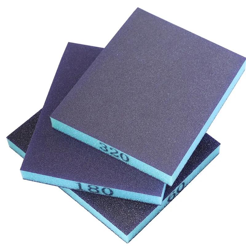 6 шт. шлифовальная губка зернистостью 60-320 моющиеся и многоразовые влажные и сухие шлифовальные блоки для металла дерева полировка абразивный инструмент 120*96*13 мм