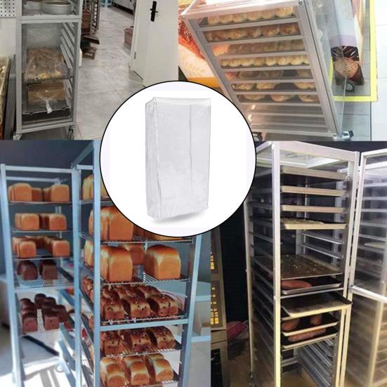 Крышка стойки для хлеба, прозрачная крышка стойки для булочек, крышка на молнии, крышка стойки для выпечки для домашней пекарни