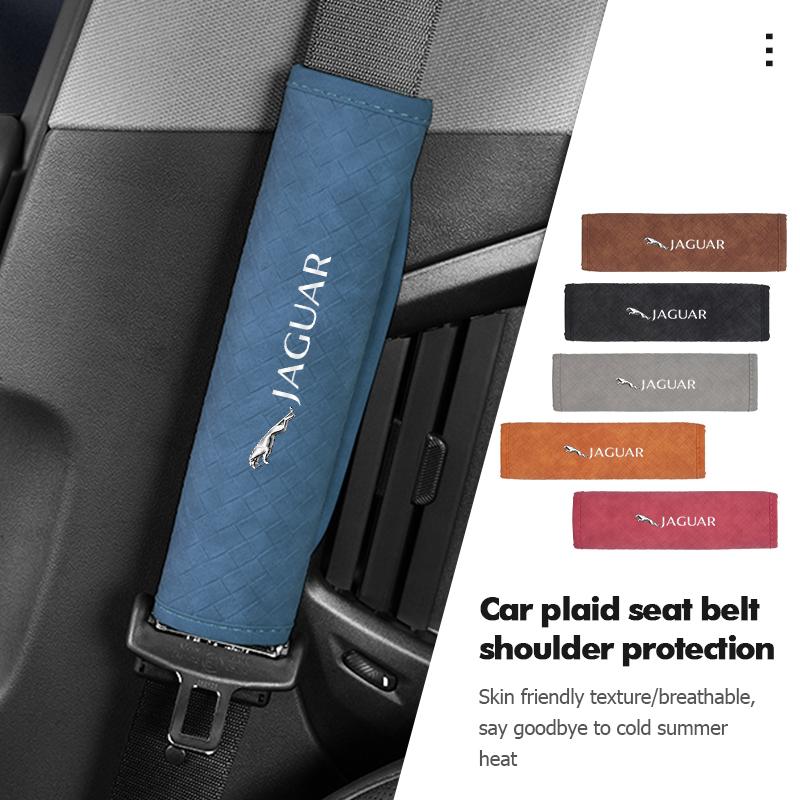 For Jaguar Car Styling Seatbelt Shoulder Pad Safety Shoulder Protector Cover XK S-Type F-Type X-Type F-Pace I-Pace E-Pace XFR PP21