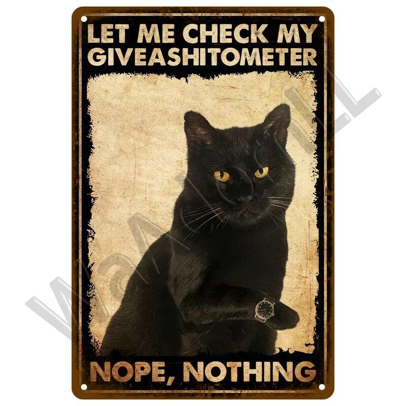 Кошки и собаки Happy Ретро Оловянная вывеска Art Cat Металлический знак Cat Табличка Плакат Украшение дома Кафе-бар Ванная комната Настенный декор Зоомагазин Комната