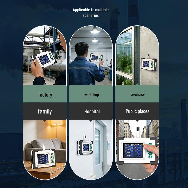 Домашний WiFi-монитор качества воздуха: Портативный, профессиональный, многофункциональный детектор формальдегида и газов с сигнализацией