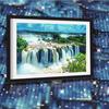 5D Алмазная картина Пейзаж Полный круглый Алмазная вышивка Водопад Горный хрусталь Рукоделие Ручная работа