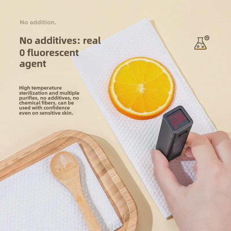 Одноразовые мягкие полотенца Jiqian: 100 больших влажных и сухих очищающих полотенец для лица двойного назначения