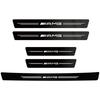 WAK3   1/4/5Pcs Carbon Fiber Car Door Sill Protector Stickers For Mercedes Benz CLS A200 GLK CLK A260 GLC Interior Mouldings MKTTZ-BENN