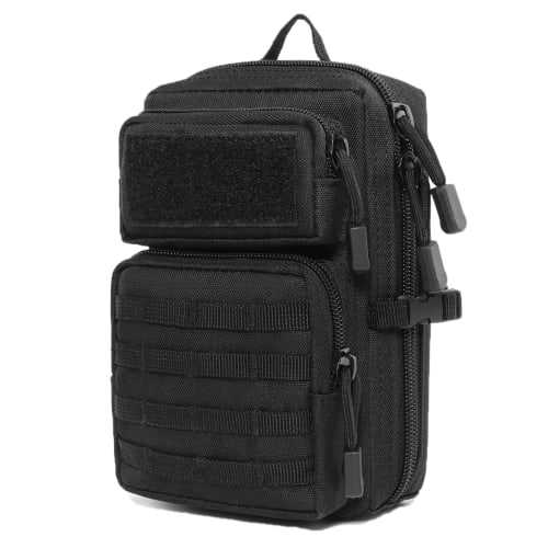 TRIWONDER Военная подсумок MOLLE, Подсумок для смартфона, Поясная сумка, Подсумок для страйкбола, Сумка с петлей для ремня, Тактическая военная подсумок (черный)