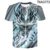 2022 New Dragon T Shirts 3D Printed Cartoon Anime Men T-shirts Short Sleeve Casual Boy Tops Cool Tees