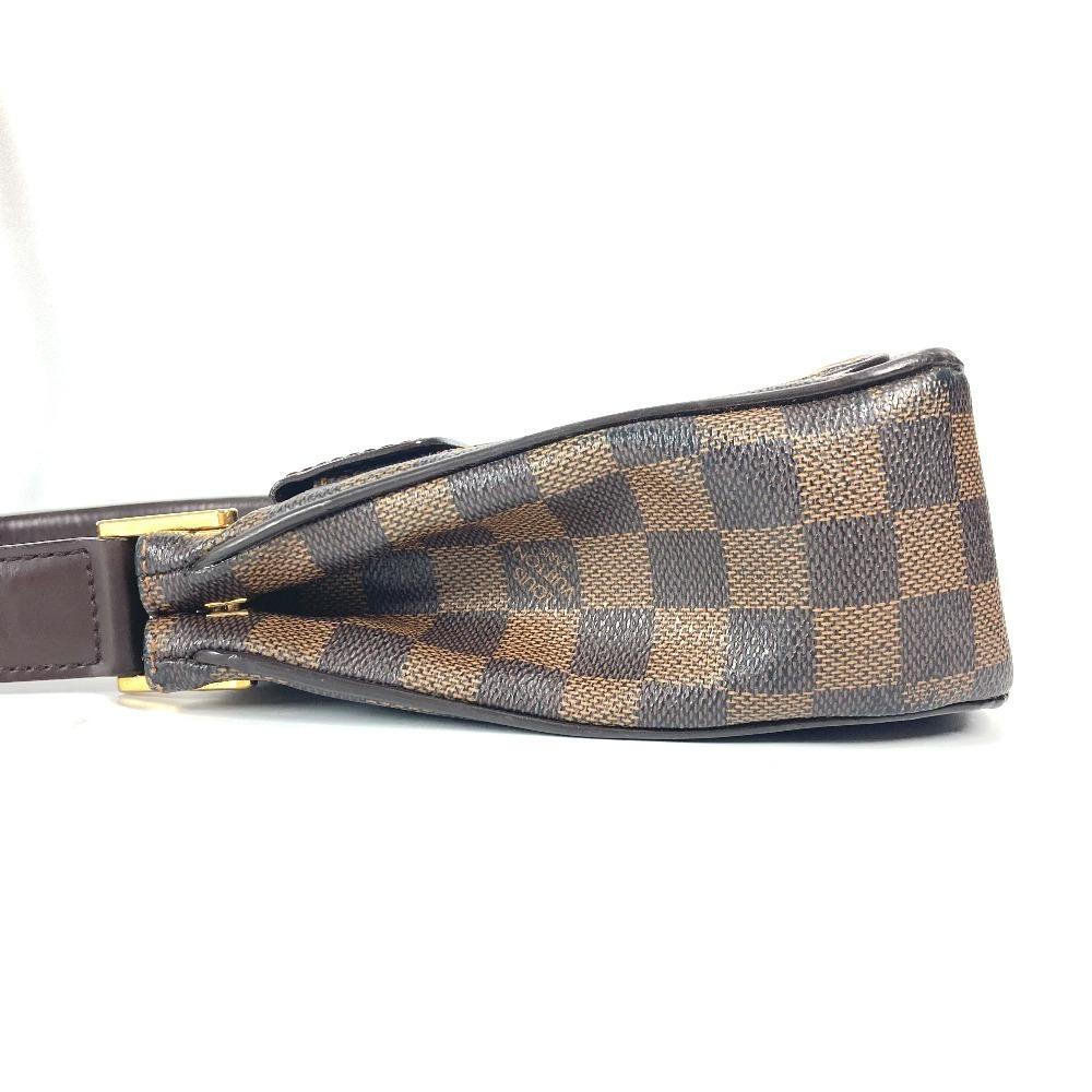 Louis Vuitton N51129 Damier Aubagne Shoulder Bag Damier Canvas Ebene Brown