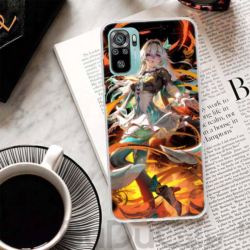 Чехол Honkai Star Rail Firefly для Xiaomi Redmi Note 10 9S 9 8T 8 Pro 7 5 Mi 9T 10T 11T 12T 11 12 Lite 12X A3 A2 A1 С принтом Coque