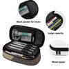 Pen Case Organized Storage 300D Polyester Smooth Zipper with Pen Slots Mesh Pocket and Spacious Main Compartment for Classroom Use