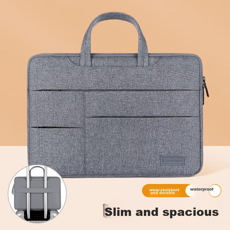 BRINCH Laptop Bag, 14/15 Inch, Business Lightweight Travel Bag, Suitable for Xiaomi, Apple, Huawei Laptops