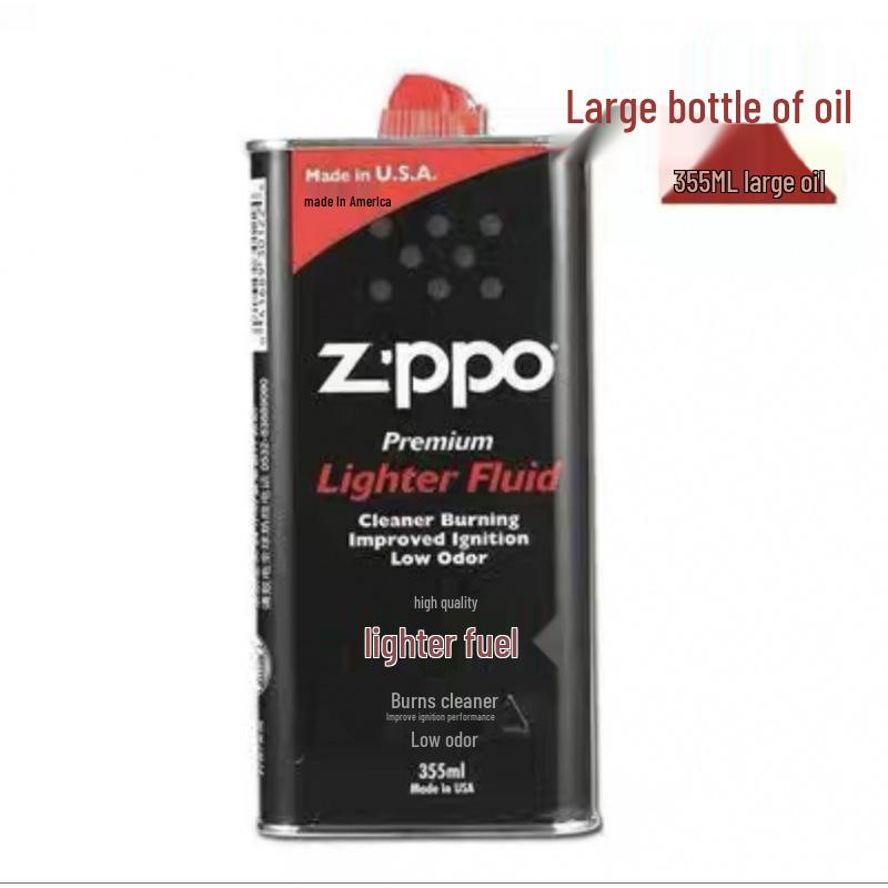 Flint Cotton Wick Kerosene Lighter with Original Metal Design