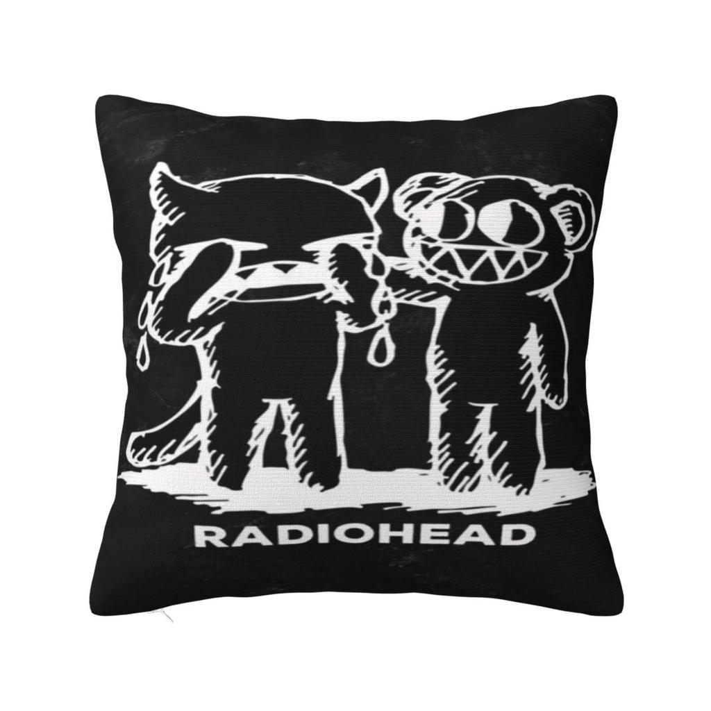Radiohead Rock Metal Band Pillowcase Cushion Cover Throw Pillow Cover Soft And Sweet Chair Decoration Zippered Multi Size
