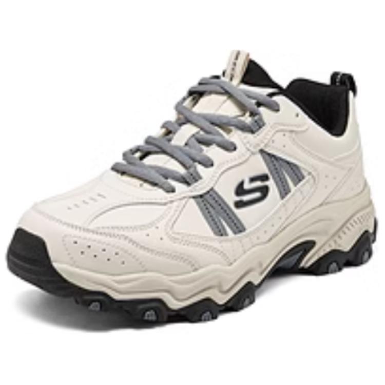 Skechers Stamina At Men Off White Низкие Треккинговые Ботинки Горный Стиль Легкая Амортизация Стабильные Универсальные 237692-NAT