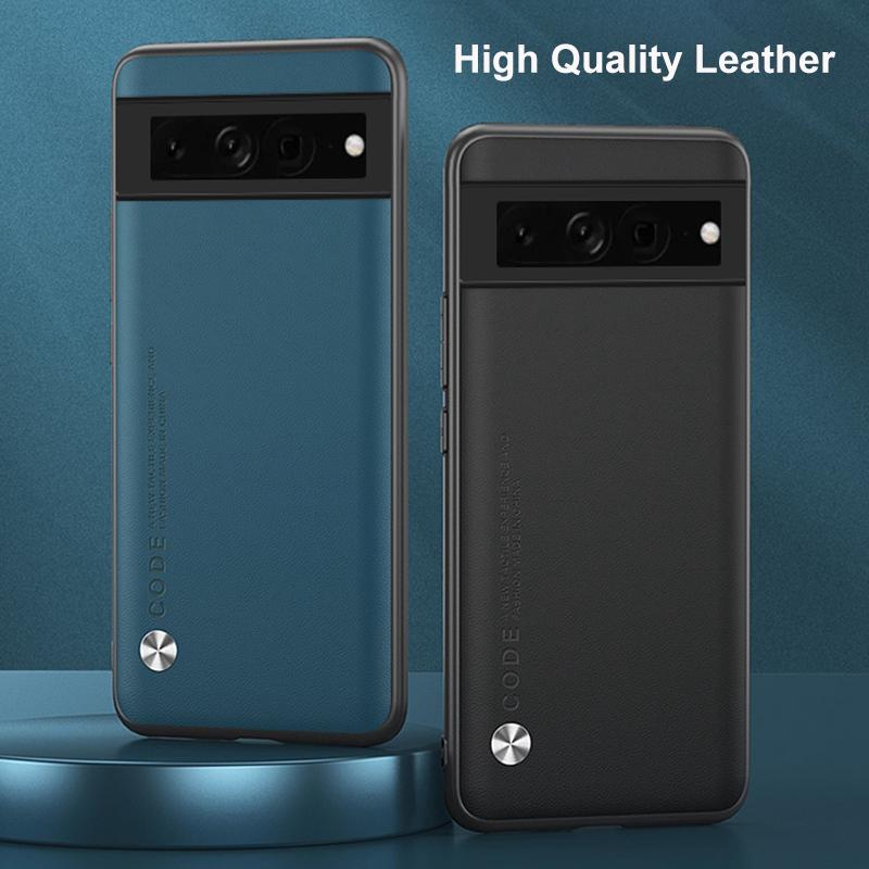 Роскошный простой чехол из искусственной кожи для Google Pixel 6 7 Pro 6A, задняя крышка, противоударный ультратонкий матовый силиконовый чехол для телефона Google Pixel 5 4 XL 4A 5A 5G