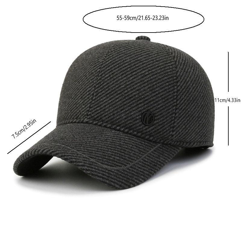 For All Occasions Multi Use All Purpose Fresh Latest Brand New Auturnn Thick Warm Men Winter Baseball Cap With Ear Flaps, Ideal Choice For Gifts