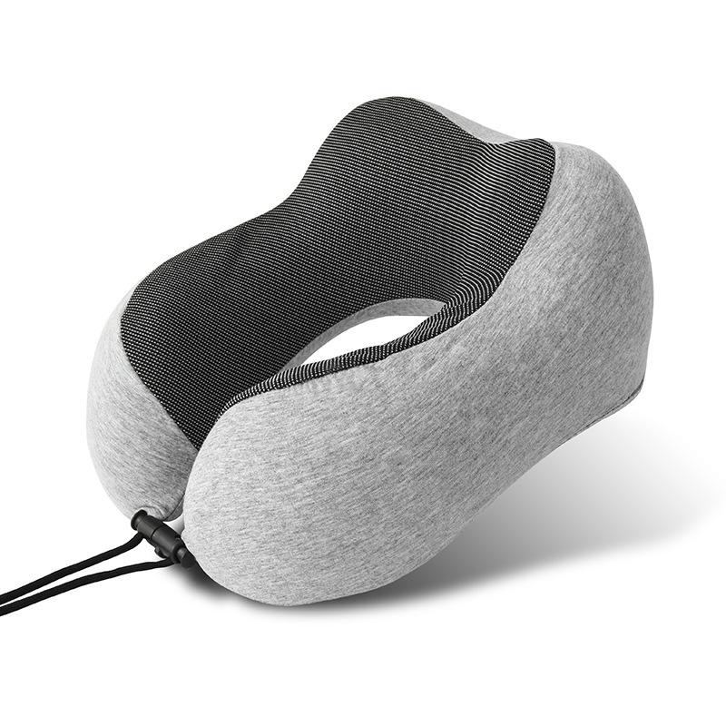 Pure cotton skin-friendly and breathable travel neck pillow, neck pillow U-shaped pillow