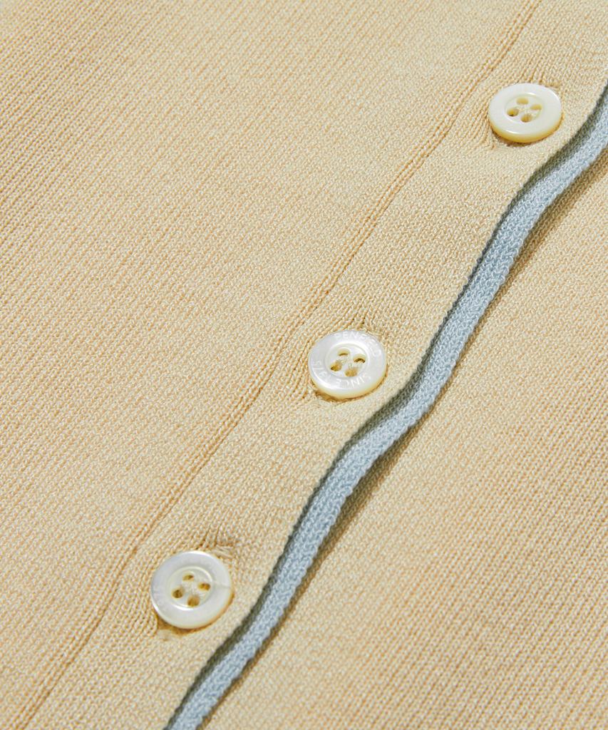 PENFIELD Вязаный топ-без рукавов с цветовыми блоками, приталенный, цвет слоновой кости_Fs2Ne60F