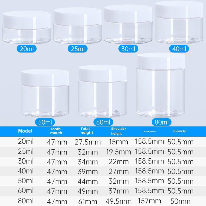 «Банка для крема 100 мл с ПЭТ, алюминиевой крышкой и прозрачная бутылка с широким горлом 250 мл с внутренней крышкой»