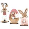 2/3 шт. пасхальный кролик настольная табличка фермерский деревенский деревянный яйцо кролик украшение счастливой Пасхи весна домашний офис стол центральное украшение