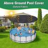 10FT Pool Leaf Net Cover Winter Pool Cover Round Black Swimming Pool Leaf Net Cover for Above Ground Pool Winter Cover