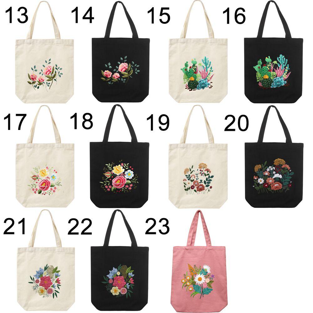 Pattern Canvas Carrying Bag Cloth Threads Tools Cross Stitch Sewing Needlepoint Kits Embroidery Kit