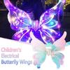 Fluttering Wings LED Electric Butterfly Wings Creative Glowing Electric Fairy Wings  Party
