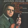 LP Record JOSEF SUK, ALFRED HOLECEK - Dvorak: Сочинения для скрипки и OQ70678S SUPRAPHON 1975 Япония Классика Б/У