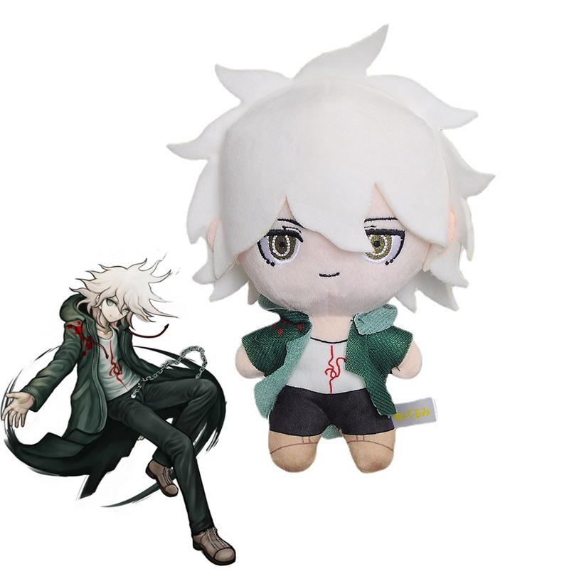 15 см Плюшевый кулон Danganronpa Нагито Комаэда Мягкая игрушка Брелок Аксессуары для сумки Косплей Реквизит Брелок Игрушка Подарок для фанатов