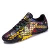 Мода Мода 35-45 Мужские Мальчики Девочки Женские Футбольные Дизайнерские Трава FG/TF Ботильоны Нескользящие Унисекс Для Зала Детские Футзальные Тренировочные Туфли