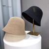 Women Lesure Fisherman Hat Hollow Out Good Breathability Thin Solid Color Anti-UV Sun Protection Foldable Panama Hat Summer Outdoor Bucket Hat