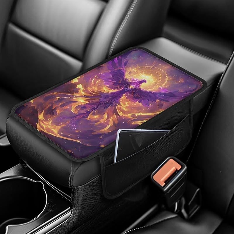 Чехол на центральную консоль автомобиля с принтом черепа, нескользящий чехол на подлокотник для автомобиля, универсальные защитные чехлы для подлокотников, подходят для автомобилей, внедорожников, декоративные чехлы для автомобилей