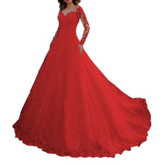 Женское вечернее платье с кружевом, цветочной вышивкой, А-силуэта, большим качелем, V-образным вырезом, длинными рукавами, застежкой-молнией сзади, для выпускного вечера, свадьбы, вечеринки, макси-платье