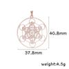 Archangel Metatron Cube Charms for Necklace Earring Jewelry Making Stainless Steel Sacred Geometry Amulet DIY Pendants
