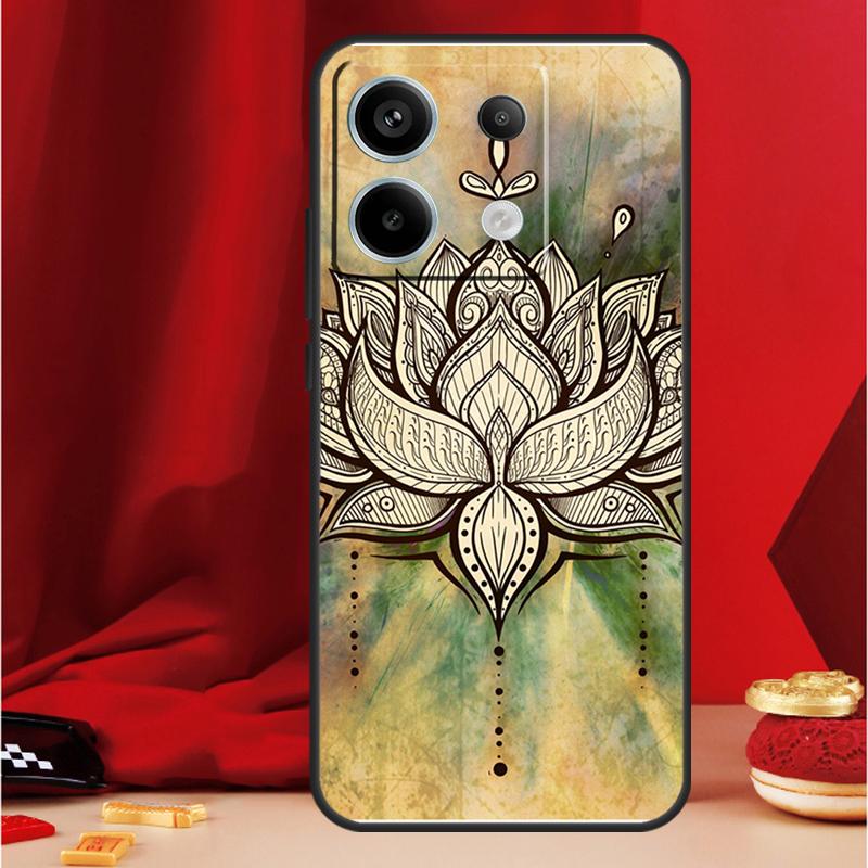 Чехол с узором Мандала для Xiaomi Redmi Note 14 12 11 10 13 15 Pro Plus Redmi 15 13 10C 12C 13C 14C 15C Funda