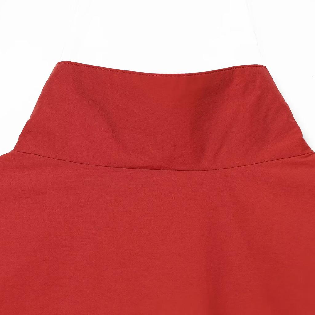 New stand-up collar one-button loose bat-sleeved jacket top 0670768