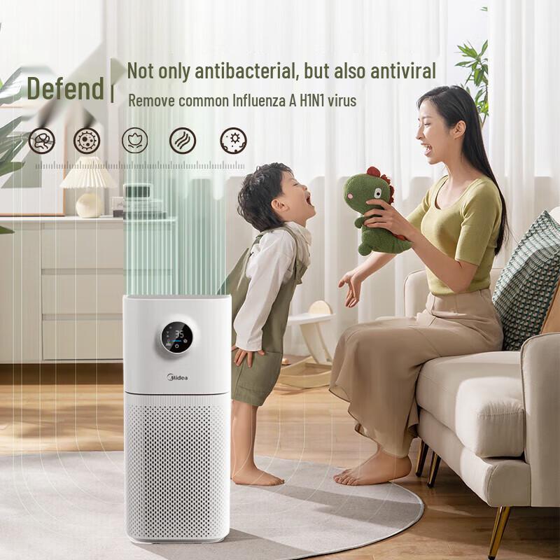 Midea Умный очиститель воздуха с увлажнителем KJ400G-L1 Lite, штепсель CN (адаптер в комплекте)