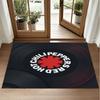 Red Hot Chili Peppers Design Crystal Velvet Rug Soft Decorative Mat for Bedroom Entrance