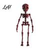 Alternative Home Accessories Dancing Skeleton Aquarium Bubbler Halloween Dynamic Fish Tank Ornament Cute Creepy Desk Decor 3D Printed Articulated