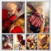 1 шт. Аниме One-Punch Man Постер Наклейка Печать Водонепроницаемое Настенное Искусство Для Гостиной Спальни Домашний Декор