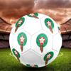Футбольный мяч Morocco National FC, размер 5, разноцветный, подходит для всех возрастов, машинная строчка, материал ПВХ, соревновательного уровня, прочный и с высоким отскоком