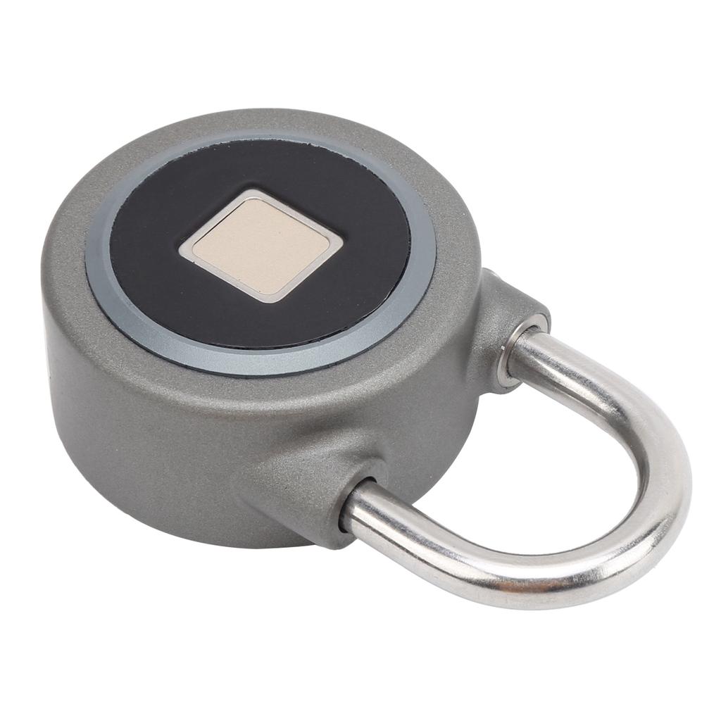 Fingerprint Portable Lock Smart Padlock Keyless AntiTheft Security Door Tool IP65 Waterproof for Bag Drawer Suitcase(Gray Blue )