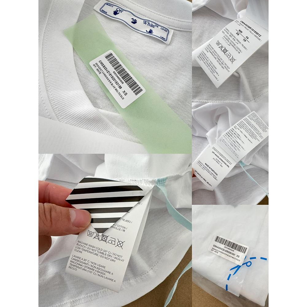 Off-White 2025 Лето Новинка Run Quickly Blue Man Футболка с принтом желтой стрелки и короткими рукавами для мужчин и женщин Парная футболка