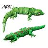 Articulated Animal Figurine 3D Printed Gecko Figurine, Realistic Reptile Ornament with Movable Joints, Cute Posable Model Lizard Figure for