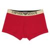 Боксеры Emporio Armani SHINY LOGO, спереди застежка, размер EU, мужские, брендовое нижнее белье, 54095959, размер M (Размер ЕС), Размер 16 (красный)