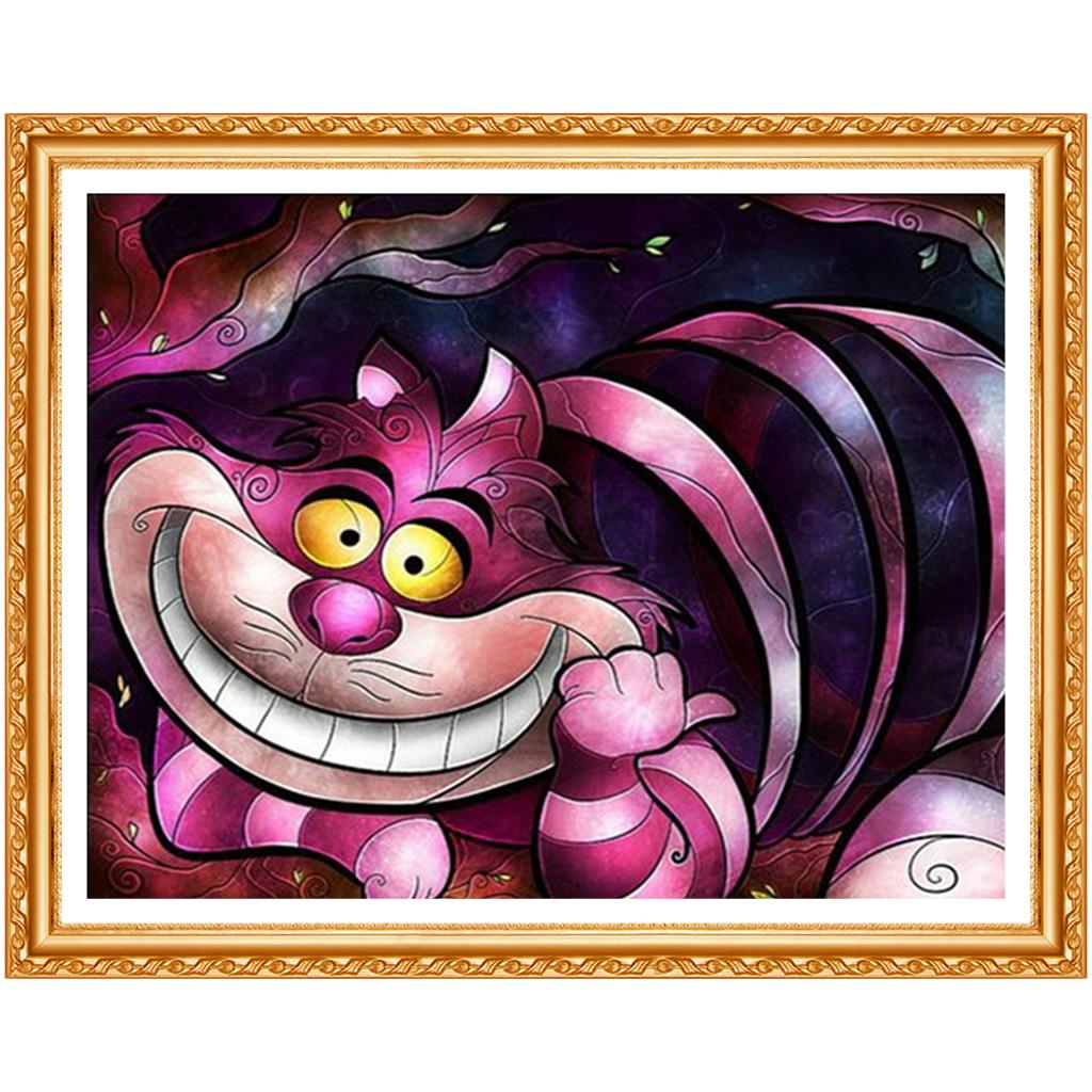 5D Алмазная картина "Мультфильм" Вышивка крестиком, Алмазная вышивка Кот Полный круглый домашний декор Ремесло Подарок
