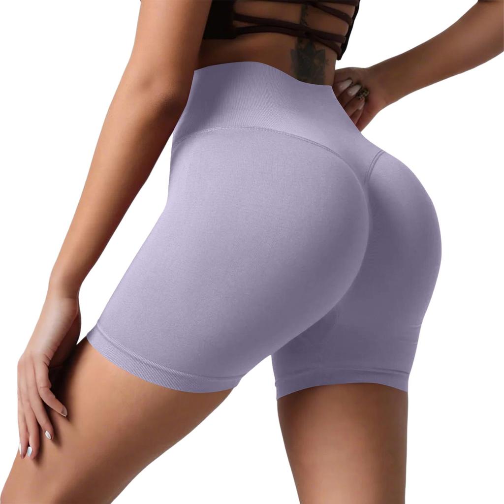 Женские повседневные шорты для йоги Peach Butt с высокой талией, для занятий фитнесом, телесного цвета, с высоким отскоком, для бега, три четверти