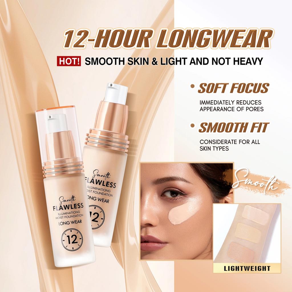 Тональный крем Жидкий консилер Стойкий Без макияжа Матовый Увлажняющий Осветляющий Крем-основа Увлажняющий