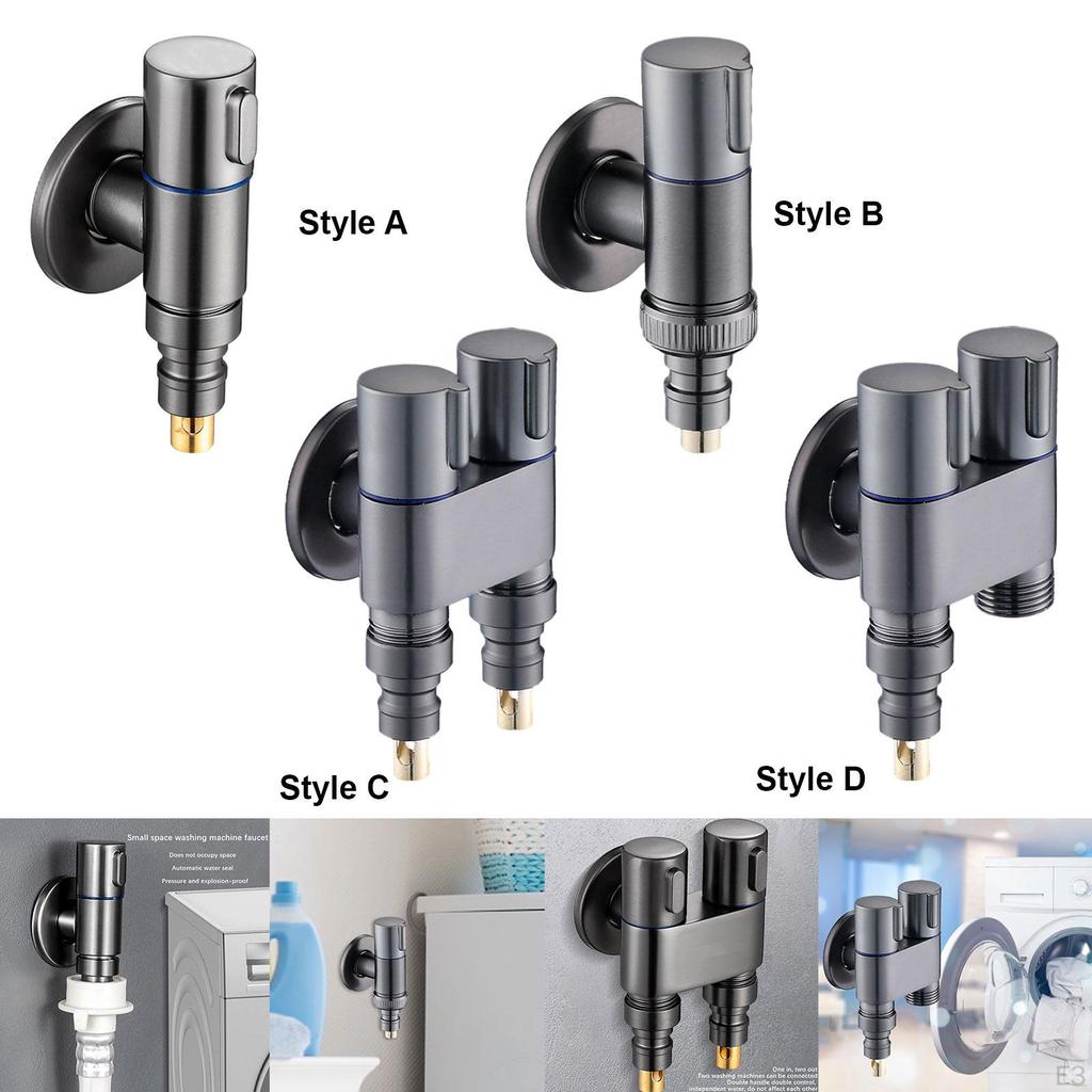 Кран из нержавеющей стали для стиральной машины с простой установкой