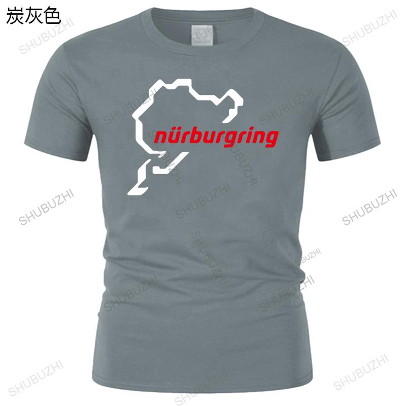 Unisexs Luxury Cotton T Shirt Unisex ONeck Tees Hot Sale Classic Designcar The Racing Track Nurburgring Loose Tops For Him Plus Size